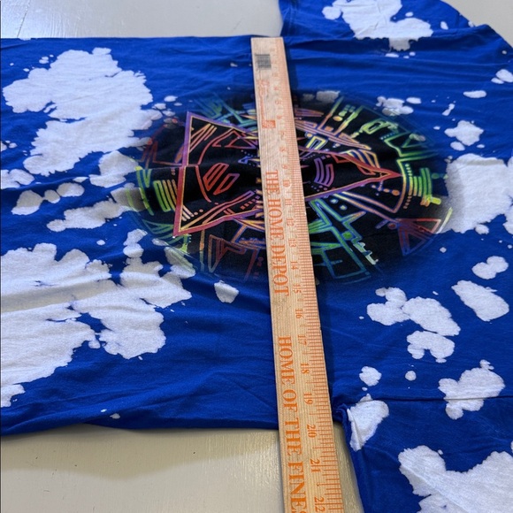 Def Leppard Blue Tie-Dye Men's Short Sleeve Tee Size Medium - Picture 4 of 7